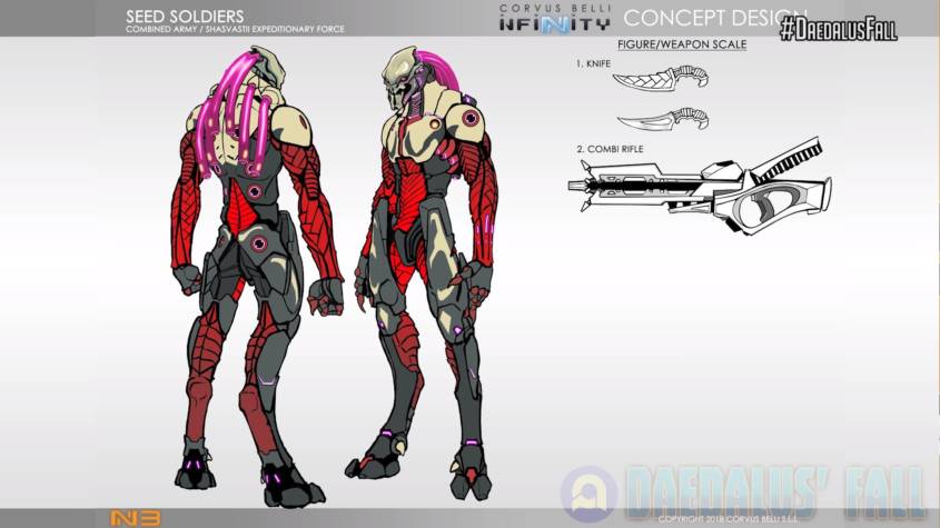 Infinity - Combined Army - Seed Soldiers Concept Art - arachNET