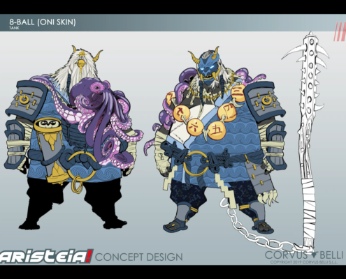 Aristeia - 8-Ball Oni Skin