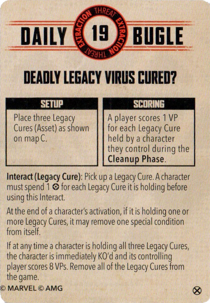 Marvel Crisis Protocol - Deadly Legacy Virus Cured