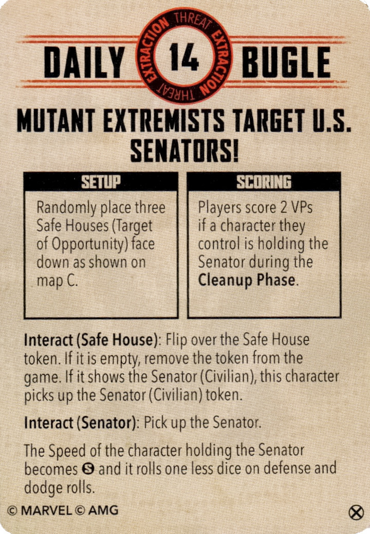 Marvel Crisis Protocol - Mutant Extremists target U.S. Senators!