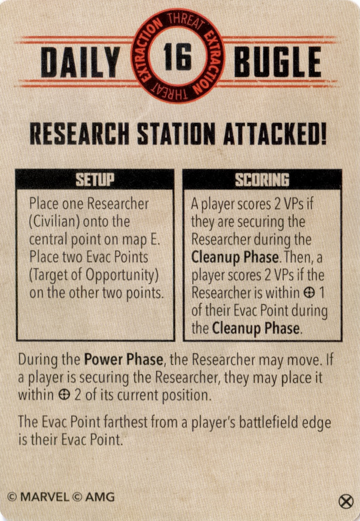 Marvel Crisis Protocol - Research Station attacked!