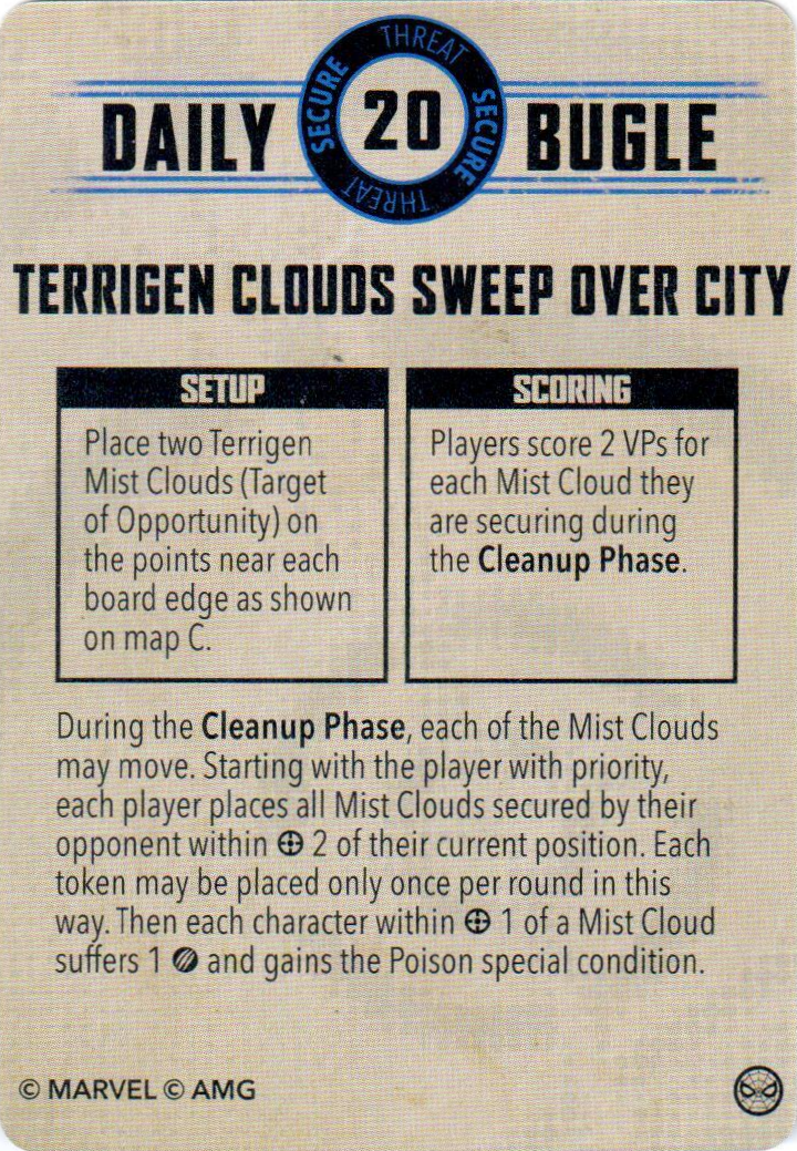 Marvel Crisis Protocol - Terrigen Clouds sweep over City