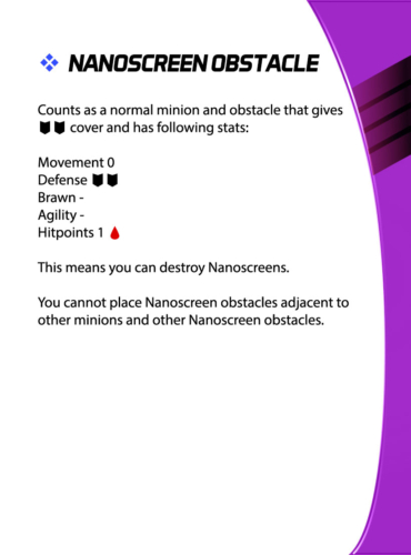 Aristeia! - Nanoscreen obstacle