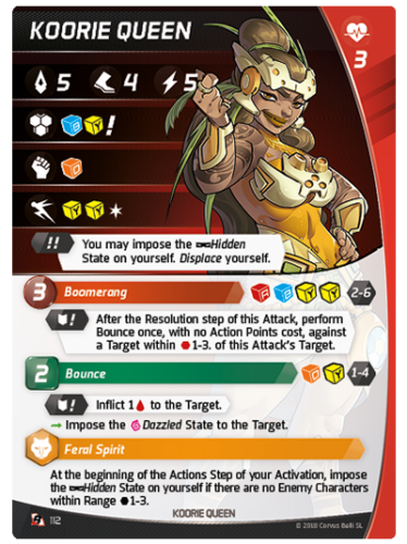 Aristeia! – Koorie Queen – Charakterkarte