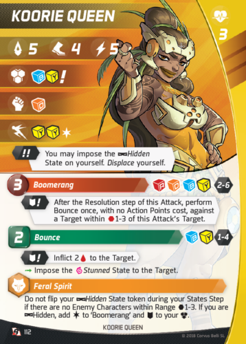 Aristeia! – Koorie Queen – Charakterkarte AGL 6