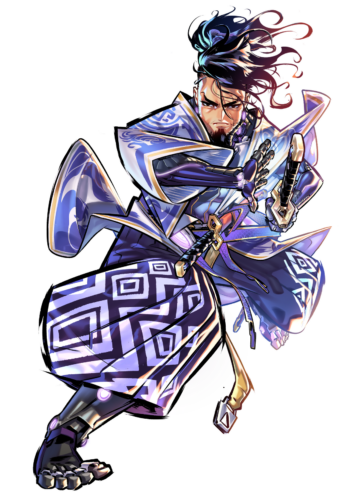 HexaDome Legends – Miyamoto Mushashi – Artwork